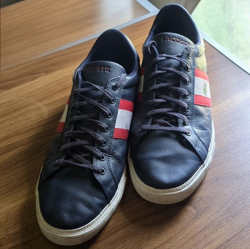Lacoste Grand Vulc 120 Low Top Leather Sneakers Mens Size 11.5 - Picture 2 of 7